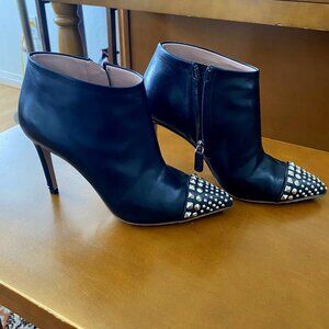 Gucci Lambskin Studded Ankle Boots, EU 34